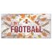 White Iowa State Cyclones 6'' x 12'' Hello Football Wall Art