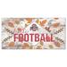 White Ohio State Buckeyes 6'' x 12'' Hello Football Wall Art