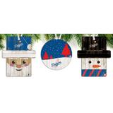 Los Angeles Dodgers 3-Pack Ornament Set