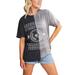 Women's Gameday Couture Charcoal Tennessee Volunteers Center Bleach Dyed T-Shirt