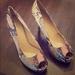 Nine West Shoes | Nine West Leopard Print Peep Toe Heels/Pumps | Color: Cream | Size: 8.5