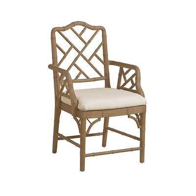 Dayna Arm Chair - Natural Oak/Sandberg Parchment - Ballard Designs