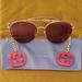 Gucci Accessories | Gucci 61mm Gg Charm Aviator Sunglasses Gg0725s | Color: Gold | Size: Os