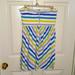 American Eagle Outfitters Dresses | American Eagle Outfitters Crop Top Mini Dress Size Large Must See | Color: Blue/Yellow | Size: L