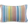 Dekokissen H.O.C.K. "Milane", bunt (blau, rosa, gelb, gestreift), B:40cm H:10cm L:60cm, Polyester, Baumwolle, Dekokissen_Sitzkissen_Kissenhüllen, mit Streifen, Kissenhülle mit Füllung, 1 Stück