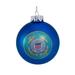 Kurt Adler U.S. Coast Guard Glass Ball Ornament Glass in Blue | 3 H x 3 W x 3 D in | Wayfair CG4191