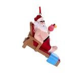 Kurt Adler Lounge Chair Santa Hanging Figurine Ornament in Red | 3 H x 2.5 W x 1.5 D in | Wayfair A1884