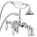 Kingston Brass Auqa Vintage Adjustable 3 Handle Deck Mounted Tub Faucet | 10.94 H x 3.38 W in | Wayfair AE622T1