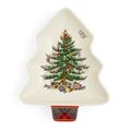Spode Christmas Tree Tartan Spoon Rest 7" Porcelain/China in Blue/Green/Red | 2.25 H x 4.25 W x 8 D in | Wayfair 1779990