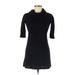 Casual Dress - Sweater Dress: Black Dresses - Women's Size Medium