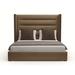Birch Lane™ Reggio Low Profile Standard Bed Wood & /Upholstered/Revolution Performance Fabrics® in Brown | 67 H x 77 W x 77 D in | Wayfair