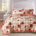 Rosalind Wheeler Aleily Pink/Microfiber Reversible 2 Piece Quilt Set Polyester/Polyfill/Microfiber in Red | Twin Quilt + 1 Standard Sham | Wayfair