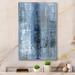 17 Stories Blue Meets Gray Abstract Art Blue Meets Grey Abstract Art - on Canvas in Blue/Gray | 36 H x 24 W x 1 D in | Wayfair