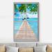 IDEA4WALL Canvas Print Wall Art Window View Tropical Hawaiian Island Sailboat Ocean Pier Nature Wilderness Photography Modern Art Rustic Decorative Sc | Wayfair