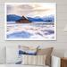 Millwood Pines Cottage Barm In Winter Mountains - Cabin & Lodge Canvas Artwork Canvas in Blue/White | 12 H x 8 W x 1 D in | Wayfair