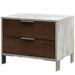 17 Stories 2 - Drawer Nightstand in Wood in Brown/Gray | 20 H x 26 W x 18 D in | Wayfair 533A979326784C5D900036A62E0CBCBA