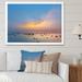 Highland Dunes Tropical Sunset Sky And Sea II - Nautical & Coastal Canvas Wall Art Canvas in Blue/Gray/Orange | 12 H x 20 W x 1 D in | Wayfair