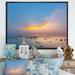 Highland Dunes Tropical Sunset Sky And Sea II - Nautical & Coastal Canvas Wall Art Canvas in Blue/Gray/Orange | 8 H x 12 W x 1 D in | Wayfair