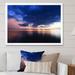 Highland Dunes Dramatic Panoramic Tropical Sunset X - Nautical & Coastal Canvas Wall Decor Canvas in Blue/Pink | 30 H x 40 W x 1.5 D in | Wayfair