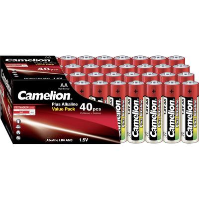 Camelion - Plus LR06 Mignon (AA)-Batterie Alkali-Mangan 1.5 v 40 St. Image