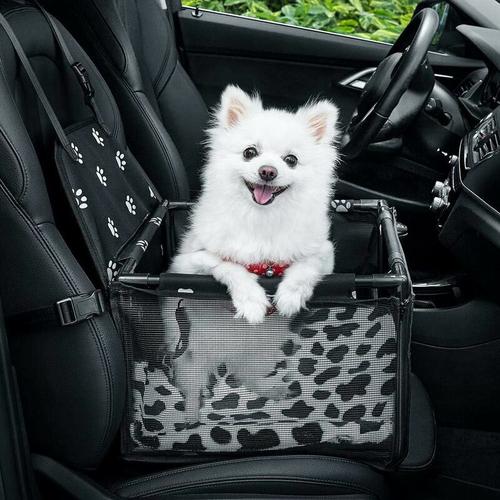 Hundeautositz Hundeautositz Pet Booster Autositz mit Clip-on-Sicherheitsleine und Hundeabdeckung,