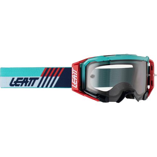 Leatt Velocity 5.5 Aqua Light Motocross Brille, rot-blau