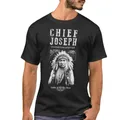 T-shirt de l'histoire amérindienne chef Joseph Nez Perce Été Coton À Manches Courtes O-cou Hommes