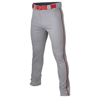 Easton Adult Rival + Piped Baseball Pants Grey/Red