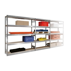 PROREGAL Großfachregal | HxBxT 200x509x60cm| Fachlast 350 kg | Stecksystem Lagerregal Regalsystem Image