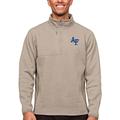 Men's Antigua Oatmeal Air Force Falcons Course Quarter-Zip Pullover Top