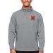 Men's Antigua Heather Gray Maryland Terrapins Course Quarter-Zip Pullover Top