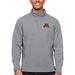 Men's Antigua Heather Gray Minnesota Golden Gophers Course Quarter-Zip Pullover Top