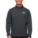 Men's Antigua Heather Charcoal North Dakota Course Quarter-Zip Pullover Top