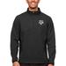 Men's Antigua Heather Black Texas A&M Aggies Course Quarter-Zip Pullover Top