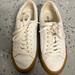 Madewell Shoes | Madewell White Sneakers With Glitter Gum Bottom | Color: Tan/White | Size: 6.5