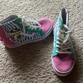 Vans Shoes | Disney Vans | Color: Blue/Pink | Size: 1bb