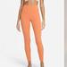 Nike Pants & Jumpsuits | Nike Yoga Dri-Fit Luxe Women's High-Waisted 7/8 Infinalon Leggings | Color: Orange | Size: Xxl