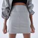 Zara Skirts | Nwt Zara Trf Technical Mini Skirt | Color: Gray | Size: S