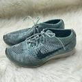 Nike Shoes | Nike Flyknit Racer Be True Women's Running Shoes 6.5 | Color: Blue/White | Size: 6.5