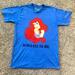 Disney Tops | Disney Little Mermaid Graphic T-Shirt- Size Medium | Color: Blue | Size: M