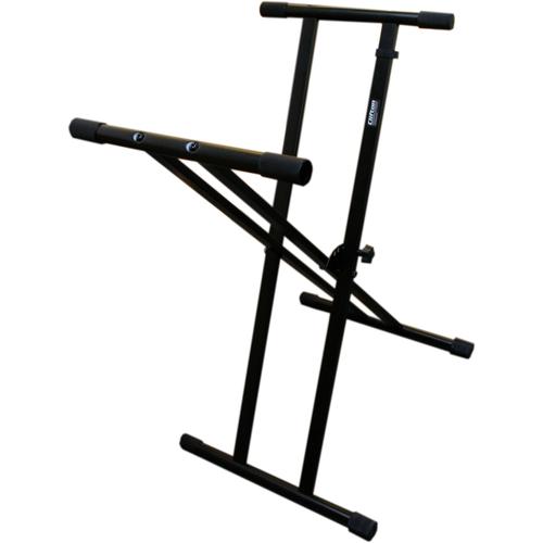 Keyboardständer CLIFTON ""Keyboardstand double cross"" Musikinstrumentenständer schwarz