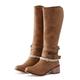 1967 Women's Mid-Calf Classic Boots Womens Shoes Round Toe Belt Buckle Back Zipper Chunky Heel Womens Boots Vintage Boots Mid Boots Ladies Boots Size 3 4 5 6 7 8