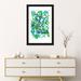 East Urban Home 'Victoria Botanical by Frank Banda - Wrapped Canvas Print Paper/Metal in Blue/Green | 32" H x 24" W x 1" D | Wayfair