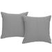 Invite Sunbrella Outdoor Patio Pillow Set of 2 by Modway Sunbrella® in Gray | 17.5 H x 17.5 W x 4 D in | Wayfair EEI-2002-GRY
