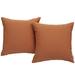 Invite Sunbrella Outdoor Patio Pillow Set of 2 by Modway Sunbrella® in Brown | 17.5 H x 17.5 W x 4 D in | Wayfair EEI-2002-TUS