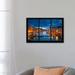 iCanvas Windows of the World Venice City Skyline Window View Photographic Print on Wrapped Canvas Canvas/Metal in Black/Blue | Wayfair