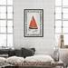 Oliver Gal La Pasteque, Geometric French Fruit Modern Red - Framed Wall Art Painting on Paper in Black | 45 H x 30 W x 1.5 D in | Wayfair