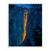 Stupell Industries Lava Flowing Snowy Mountain Side Rock Cliffs Wall Plaque Art By Steve Smith in Blue/Brown/Orange | Wayfair an-705_wd_10x15