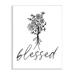 Stupell Industries Cheerful Daisy Flowers Botanical Arrangement Blessed Script Wall Plaque Art By Lettered & Lined in Black/Brown/Green | Wayfair