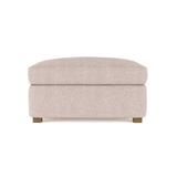 Tandem Arbor Madison Ottoman Polyester in White/Indigo | 18.5 H x 35 W x 24 D in | Wayfair 002-14-035-BV-SS-DB